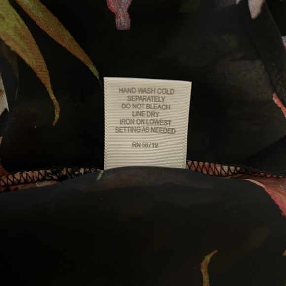 Relativity Women’s Floral Sheer Blouse RR6 - Picture 5 of 5